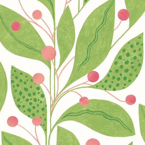 ohpopsi Berry Dot Pear & Peach Wallpaper GRA50135W