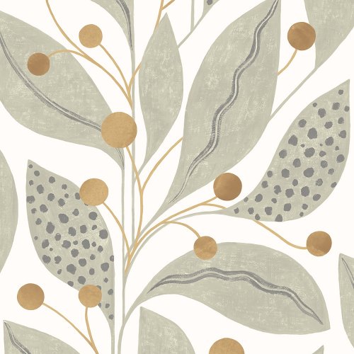 ohpopsi Berry Dot Bone & Tan Wallpaper GRA50136W