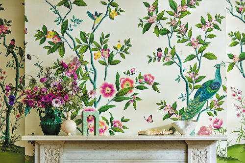 Harlequin Florence Fig Blossom, Apple and Peony Mural Room 2