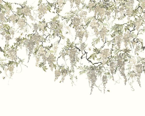 ohpopsi Trailing Wisteria Linen Wall Mural ICN50113M
