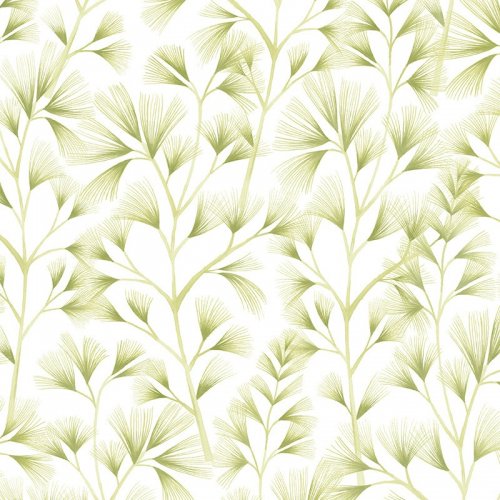 ohpopsi Arabella Green Cream Wallpaper JRD50120W