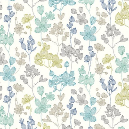 ohpopsi Kalina Pretty Blue Wallpaper JRD50135W