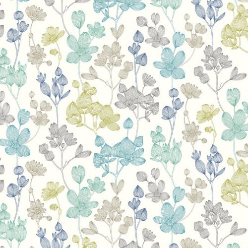 ohpopsi Kalina Pretty Blue Wallpaper JRD50135W