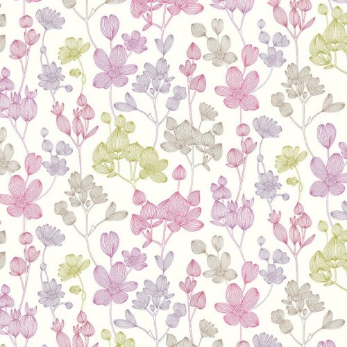 ohpopsi Kalina Pretty Pink Wallpaper  JRD50136W