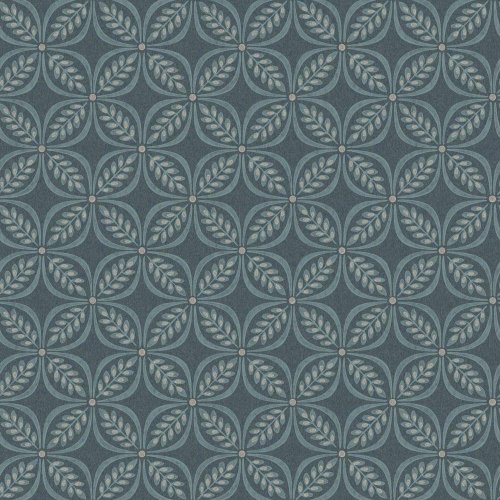 Crown Morgrove Trellis Blue Wallpaper