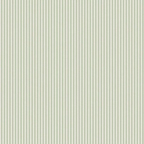 Elegant Green Ticking Stripe Wallpaper Pattern