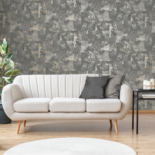 Vymura Savona Marble Tile Slate Wallpaper M95637