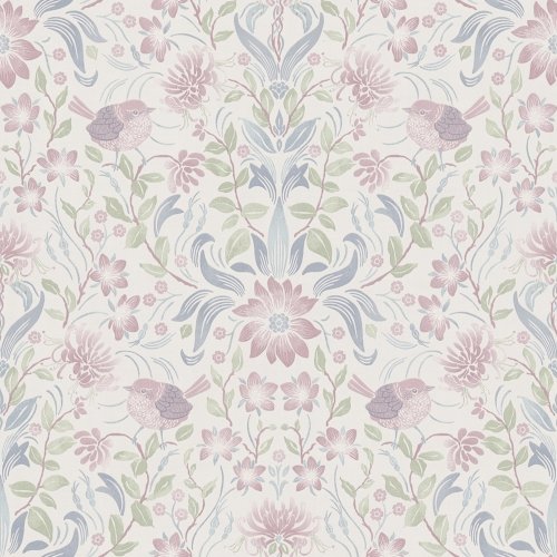 Galerie Floral Bird Motif Cream