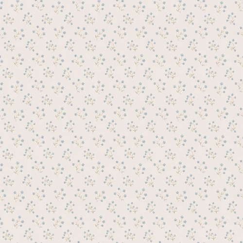 Galerie Forget Me Not Motif Blue / Cream / Green Wallpaper