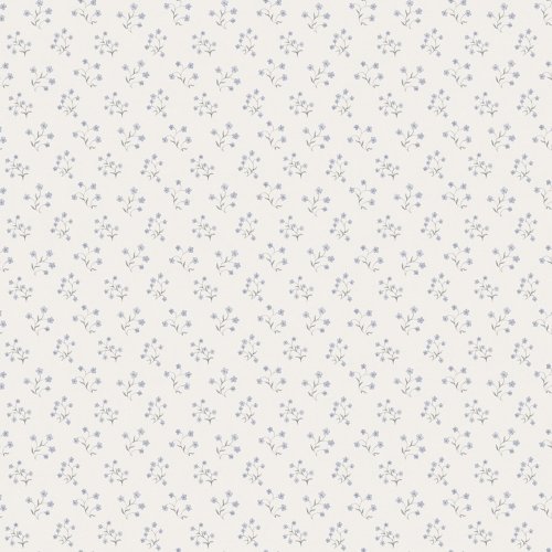 Galerie Forget Me Not Motif Blue / Grey / White Wallpaper