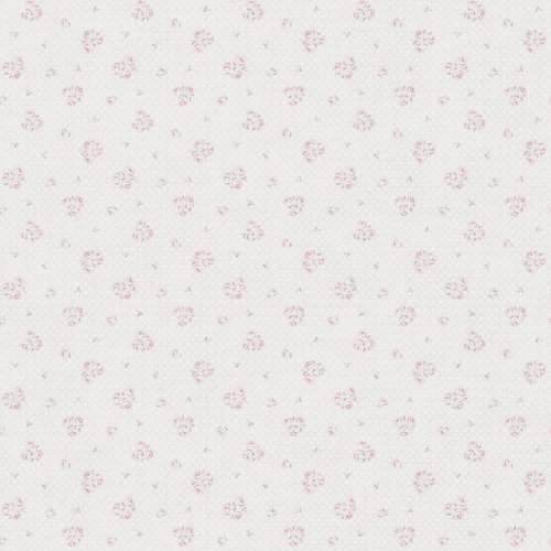 Galerie Vintage Rose Motif Cream / Grey / Pink Wallpaper