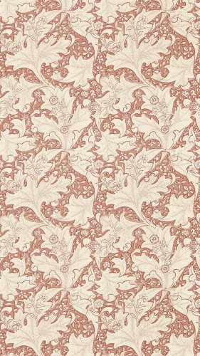 Morris & Co Wallflower Chrysanthemum Pink Wallpaper Long