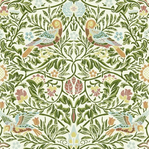 Morris & Co Bird Boughs Green Wallpaper