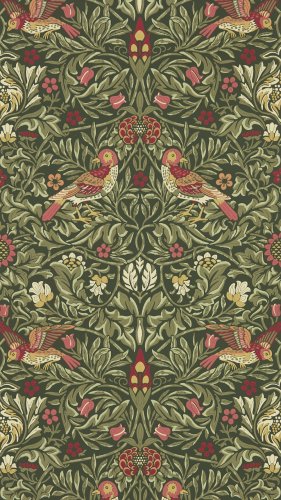 Morris & Co Bird Wooded Dell Wallpaper Long