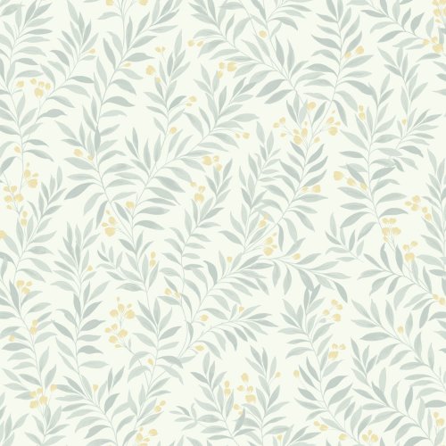 Grandeco Sage Trail Foliage Grey Wallpaper