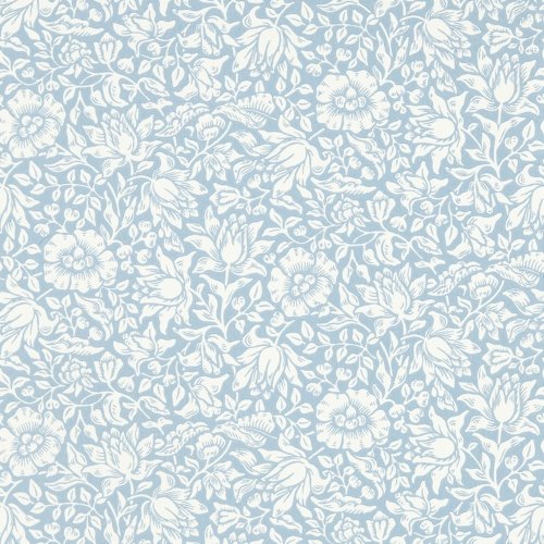 Morris & Co Mallow Powder Blue Wallpaper