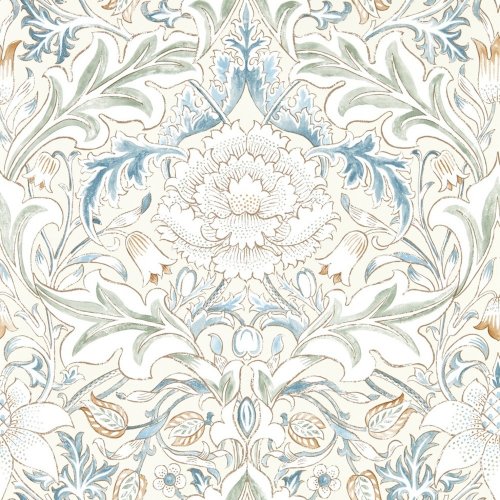 Morris & Co Simply Severn Bayleaf & Annatto Wallpaper