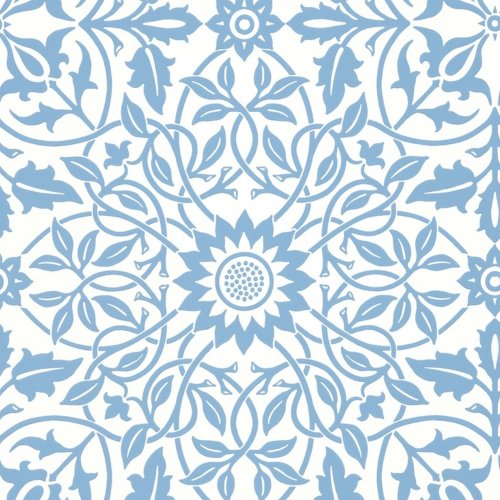 Morris & Co St James Ceiling China Blue Wallpaper