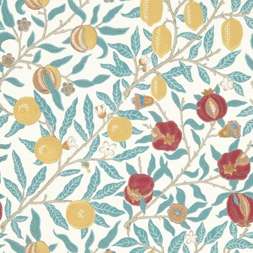 Morris & Co Fruit Green Indigo & Madder Wallpaper