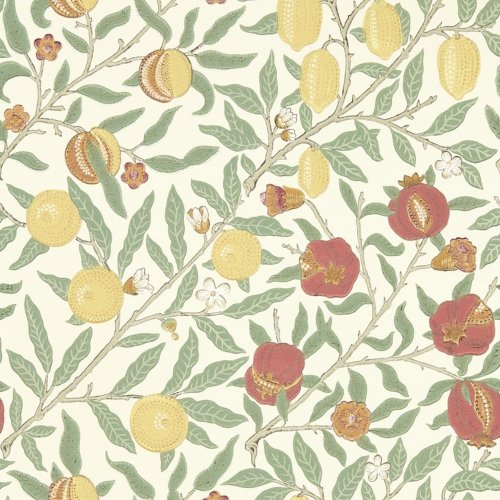 Morris & Co Fruit Bay Leaf & Russet Wallpaper