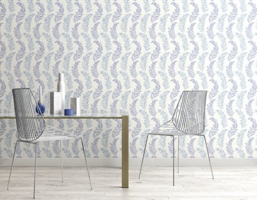 ohpopsie Mimosa Trail Blue Wallpaper JRD50110W