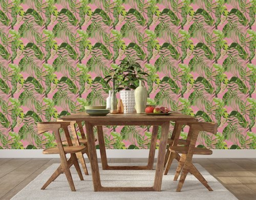 ohpopsie Palmera Fushia Wallpaper WLD53104W