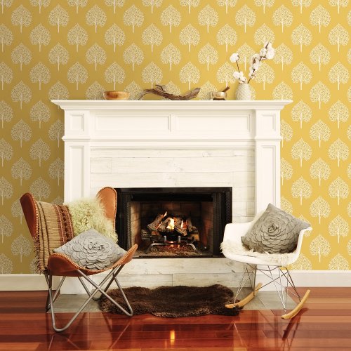 A Street Prints Grove Yellow Wallpaper