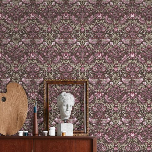 AS Creation Vintage Country Garden Plum Wallpaper Room 2