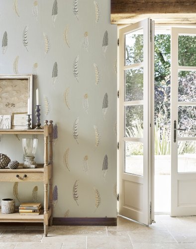 Sanderson Lismore Silver Grey Wallpaper