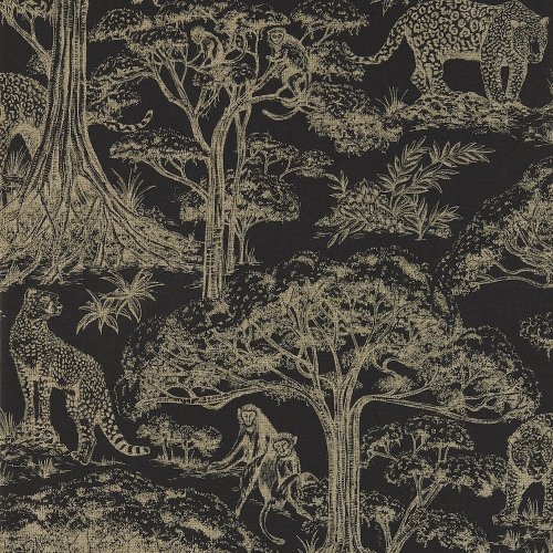 Clarke & Clarke Kisumu Noir Luxe Wallpaper