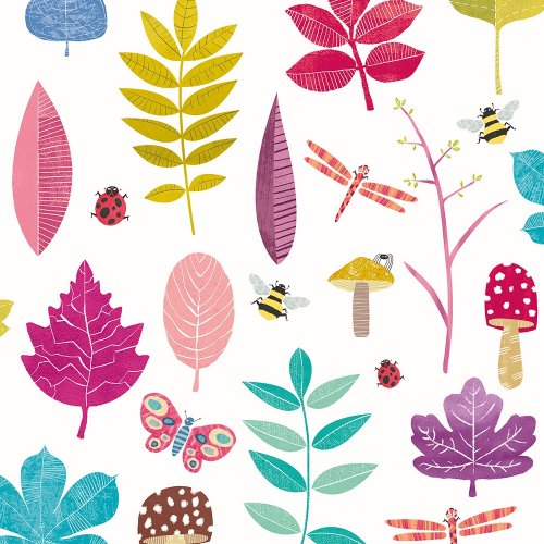 ohpopsi Forest Floor Dolly Mixture Wallpaper WGU50104W