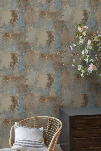 Grandeco Brandenburg Teal Wallpaper WL1203