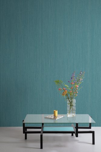 Grandeco Concerto Teal Wallpaper WL1510