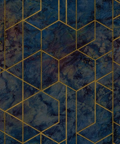 Grandeco Grand Onyx Navy Wallpaper WL2503