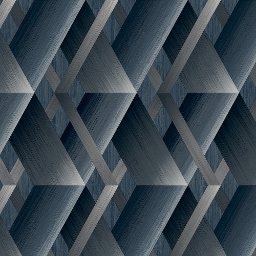 Grandeco Rockwell Blue Wallpaper WL2602