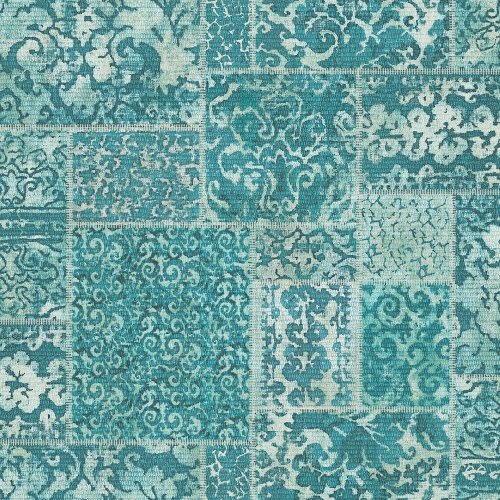 A Street Prints Vintage Carpet Teal Wallpaper FD24060