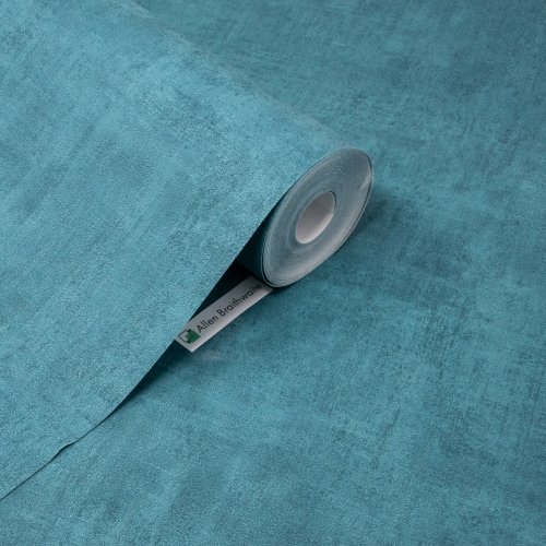 Grandeco Asperia Plain Teal Wallpaper A51519