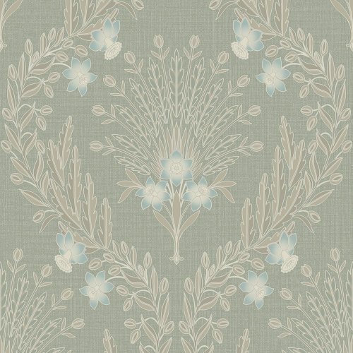 Flora Green Wallpaper