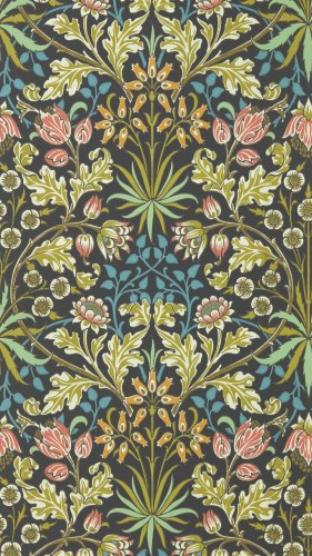 Morris & Co Hyacinth Enchanted Green Wallpaper Long