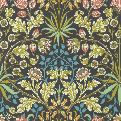 Morris & Co Hyacinth Enchanted Green Wallpaper