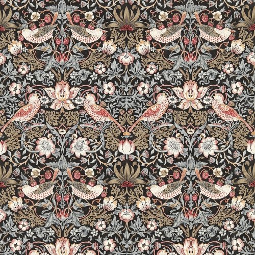 Morris & Co Strawberry Thief Old Fashioned Wallpaper