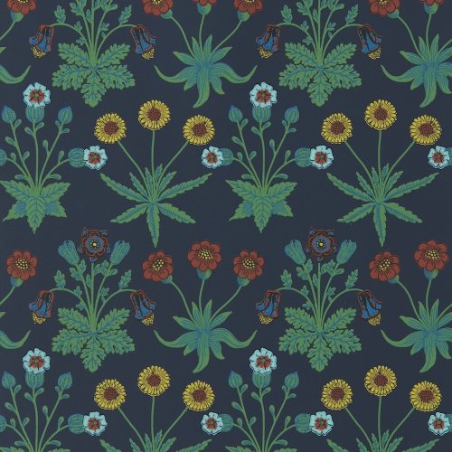 Morris & Co Daisy Midnight Wallpaper