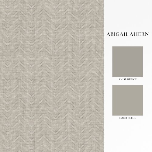 Matching paints paired with Abigail Ahern Artisan Weave Fawn wallpaper