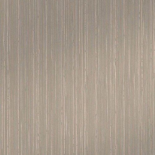 Flat image of Abigail Ahern Linear Luxe Deep Greige wallpaper in rich brown with metallic detailing