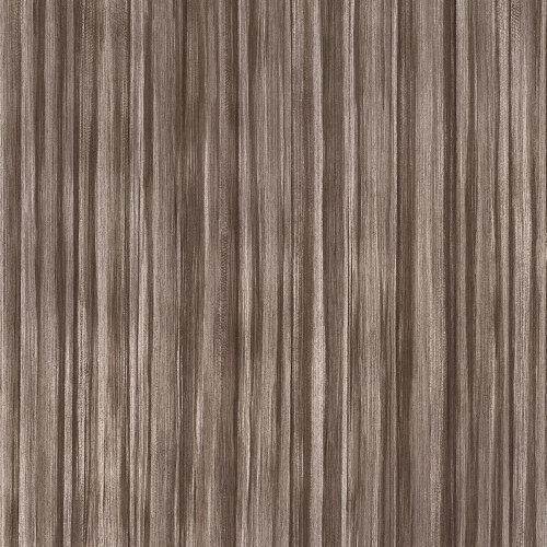 Flat image of Abigail Ahern Linear Luxe Deep Greige wallpaper in rich brown with metallic detailing