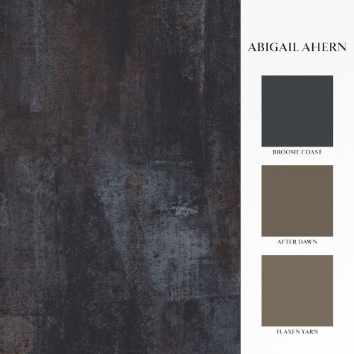 Matching paints paired with Abigail Ahern Oxidized Opulence Nightfall wallpaper