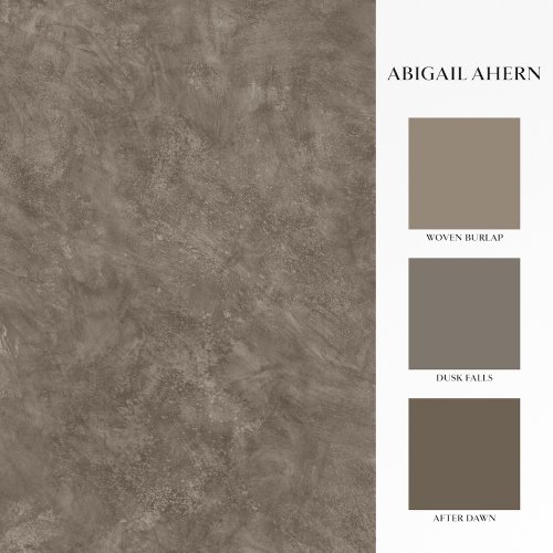Matching paints paired with Abigail Ahern Urbanite Tadelakt Ground wallpaper