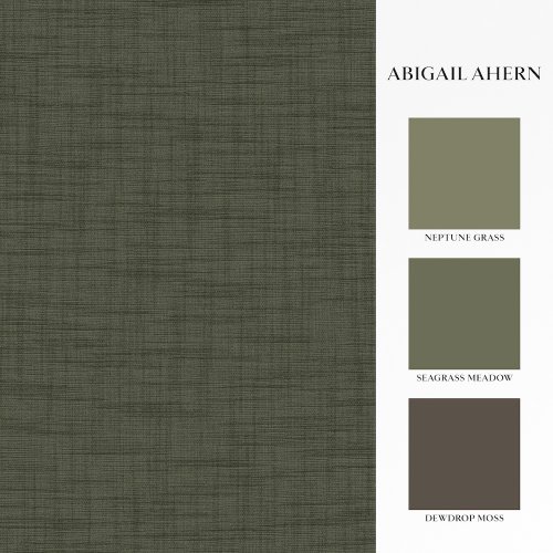Matching paints paired with Abigail Ahern Weathered Linen Garden wallpaper