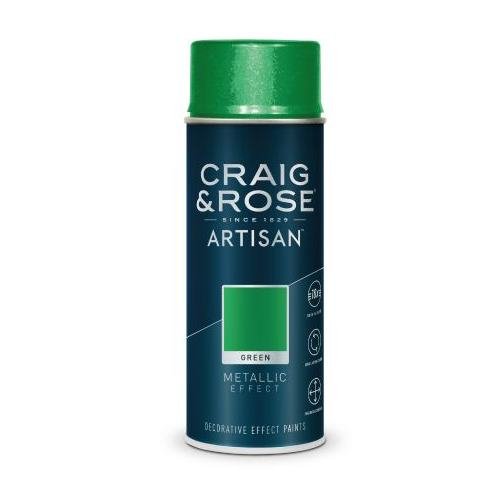 Craig & Rose Green Metallic Effect Spray Paint