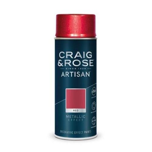 Craig & Rose Red Metallic Effect Spray Paint